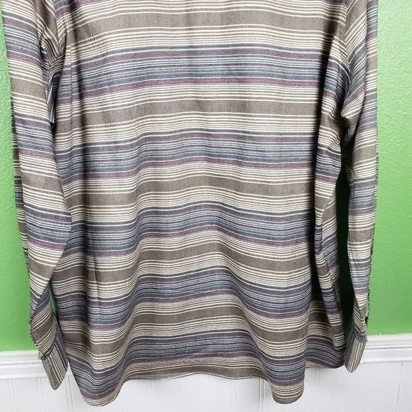 Swiss tech Mens plus size striped button up shirt size 2xl - Picture 14 of 14